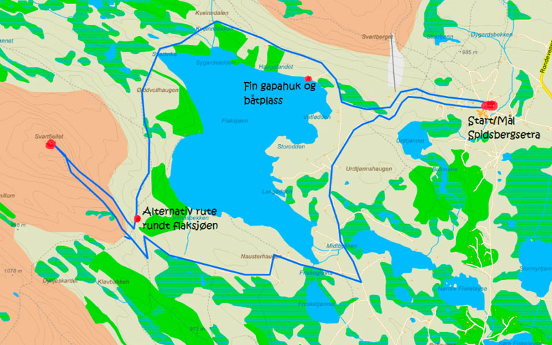 Kart Svartfjell