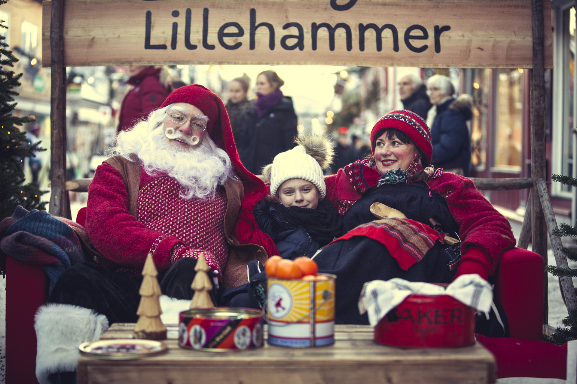 Visit Lillehammer - julestemning i handlegata i Lillehammer