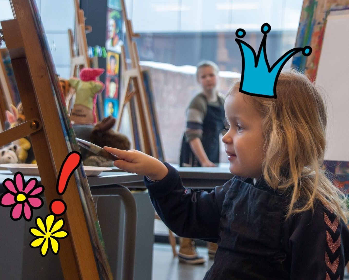 Barn om maler på Lillehammer Kunstmuseum